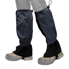 DIBOTE 迪伯特 登山防水綁腿雪套 加高45cm W3206-BK, 黑色