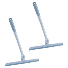 可調節角度浴室地板除水刮刀, 2個, 藍色