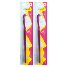 WEDENT 威登 單束細軟毛牙刷 梅花色, 1入, 2個, 5mm