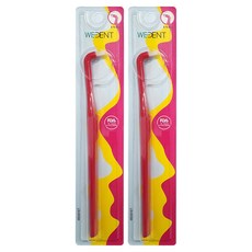 WEDENT 威登 單束細軟毛牙刷 紅色, 1入, 2個, 5mm