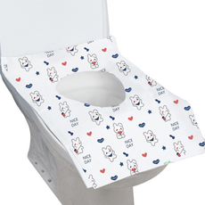 Mirhomefurni 一次性旅行用超大號馬桶坐墊, 30個, 兔子