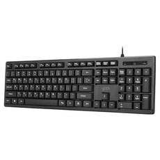 g-clicker 有線 OFFICEPRO 超薄鍵盤, 黑色, OPK10, 製造商軸