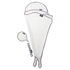 프랜대디 신생아 뱀부 목욕타올 앞치마 수건, 그레이왕관, 1개