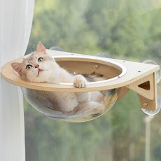 카무라라 창문 캣타워 투명둥지, 혼합색상, 1개