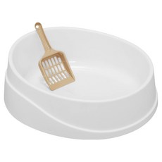 IRIS OHYAMA 愛麗思歐雅瑪 開放式貓砂盆 OCLP-390 + 貓砂鏟, 單一顏色, 1套