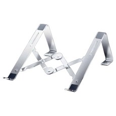 LUIEL 심플한 노트북거치대 185 x 233 mm, 실버, 1개