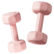 三次方 馬卡龍塑身啞鈴 1kg 2個, 單一商品, 粉色