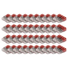 WAGO 旺科 單芯線專用按壓式連接器 4p 紅色 相容0.5~2.5mm, 40個