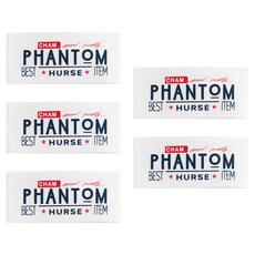 yarna 레터링 빈티지 디자인 면 라벨, 팬텀, 5개