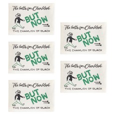 yarna 나우 레터링 빈티지 디자인 면 라벨, 그린, 5개