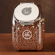 PASTEL PET 寵物轉盤式密封飼料儲存桶, 1個, 16L, 灰色