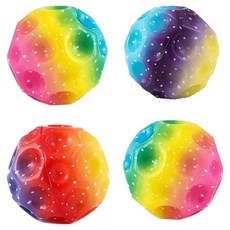MS Corporation 高彈性彈力球, 4個, 隨機出貨