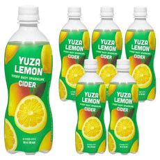 柚子檸檬汽水 碳酸飲料, 6個, 500ml
