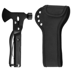 아메리칸로드 야외용 다기능 접이식 도끼칼 BRP973, 블랙, 1개