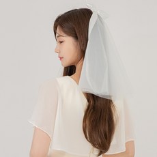 릴리드레스 리본 미니 베일 핀형 LAV21