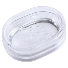 EDISH 雙層瀝水肥皂盒, 1個, 透明色