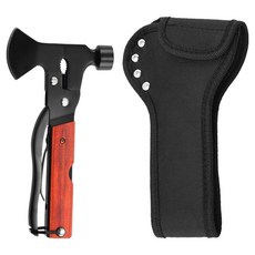 아메리칸로드 야외용 다기능 접이식 도끼칼 BRP973, 우드, 1개