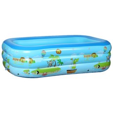三次方 PVC充氣泳池, 1個, 印花