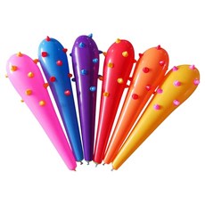 處罰遊戲狼牙棒造型彩色充氣槌, 6個, 隨機出貨