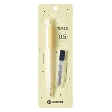 카코 터보 플러스 샤프 + 샤프심 세트 옐로우, 1세트, 0.5mm
