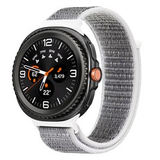 NUART Galaxy Watch 兼容錶帶 輕量尼龍運動環式錶帶, 白色, 1個