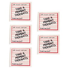 yarna 레터링 빈티지 디자인 면 라벨, 일기장, 5개