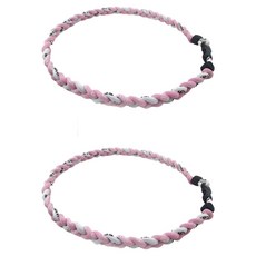 All Trend 安全運動項鍊, 粉紅色 + 白色, 2個