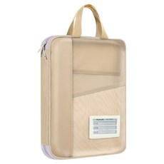 Kyhome L型科目分類文件袋 杏色, 1個裝, A4