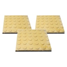 Withblock 環保混凝土 視障者 新型防滑點字磚 凸點型, 黃色, 3個