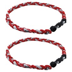 All Trend 安全運動項鍊, 2個, 紅色 + 白色