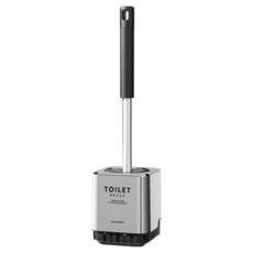 生活共感 免鑽孔壁掛式馬桶清潔刷, 1個, 銀色