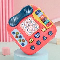 多功能早期教育兒童電話車故事機 T1, 1個, 粉色