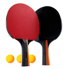 BOLI 搏力 ITTF認證拍面長柄乒乓球拍組 球拍 2個 + 球 3個, 1套, ZPW2