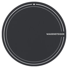 바겐슈타이거 플레티넘 실리콘 인덕션 보호 매트 원형, 차콜, 1개