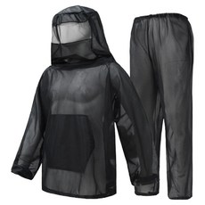 TIS 防蟲衣 養蜂衣 蚊帳衣 多用途 黑色, 1套