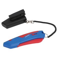 WORKPRO 自動調整美工刀 + 4片刀片 + 保護套組 WP213010, 1套