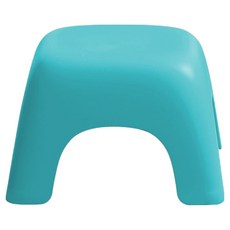 柔軟色彩迷你凳子椅子塑膠椅 大, 藍色, 1個