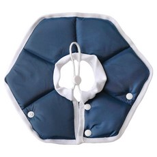 Pomio 寵物韓國製造尺寸可調頸圈, 1個, 海軍藍