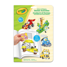 Crayola 繪兒樂 貼紙創作手冊, 1個, 輪子大集合