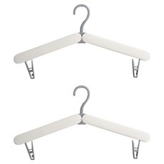 Malltoday 口袋便攜式曬衣架 2入, 01 白色