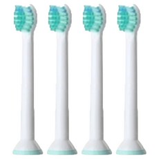 迷你亮白電動牙刷頭 相容飛利浦電動牙刷, 單一商品, 4個