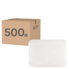 萬福 植纖大方型透明蓋, 500個裝, 1箱