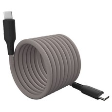 Kinyo Type-C-Type-C磁吸秒收充電傳輸線 USB-TYC10, 2m, 棕色, 1個