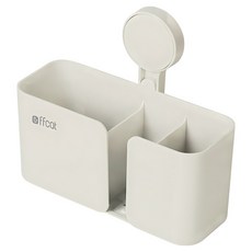 ffcat 免打孔深型收納置物架/壁掛架/牙刷架/刮鬍刀架, 顏色隨機, 1個