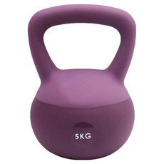 軟壺鈴, 1個, 5kg, 紫色