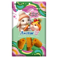 A star 鼠兔用胡蘿蔔菠菜磨牙捲, 1個