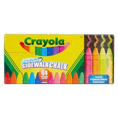 Crayola 繪兒樂 可水洗粉筆, 混合顏色, 64支