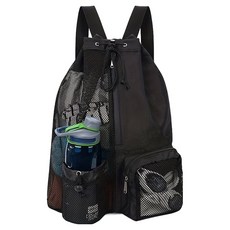 American Road 游泳 騎行 輕量 網眼後背包 BRP961, 1個, 黑色