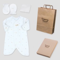 Organic Boom 新生兒用 馬年 四季 肚衣 + 防抓手套 + 手帕 + 提袋 + 禮盒組