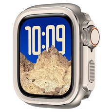 BUILTIN Apple Watch 金屬 Ultra 變身保護殼, 1個, 原色鈦金屬